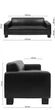 Диван Bruno 210×83×77 см екошкіра Coffee Brown - зображення 6