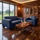 Диван Bruno 160×83×77 см екошкіра Deep Navy - изображение 6