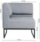Модульний диван Lounge кутовий 77×77×83 см Soft Latte - зображення 3