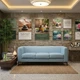 Диван Morgan 200×77×70 см екошкіра Soft Blue - изображение 5