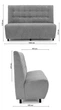 Диван Simple Deep Pink 160×68×109 см - изображение 5