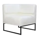 Модульний диван Lounge кутовий 77×77×83 см екошкіра Cloud White - зображення 1