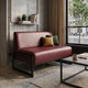 Диван Quadro 140×78×85 см екошкіра Bordeaux (металевий каркас) - зображення 4