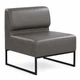 Модульний диван Lounge 77×77×83 см екошкіра Deep Graphite - зображення 1