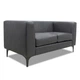 Диван Morgan 145×77×70 см екошкіра Deep Black - изображение 1
