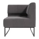 Модульний диван Lounge кутовий 77×77×83 см Dove Grey - изображение 2