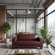 Диван Bruno 210×83×77 см екошкіра Coffee Brown - зображення 5