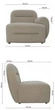 Модульний диван Dolce 255×84×80 см екошкіра Soft White - изображение 3