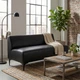 Диван Oliver 140×70×75 см екошкіра Deep Black - зображення 4