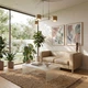 Диван Morgan 145×77×70 см екошкіра Light Beige - зображення 1