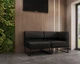 Модульний диван Lounge 154×77×83 см екошкіра Midnight Black - изображение 1