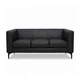 Диван Morgan 200×77×70 см екошкіра Deep Black - зображення 2