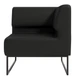 Модульний диван Lounge кутовий 77×77×83 см екошкіра Deep Black - изображение 2