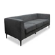 Диван Morgan Soft Graphite 200×77×70 см - изображение 1