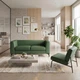 Диван Morgan 145×77×70 см екошкіра Olive Green - зображення 4
