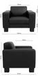 Диван Bruno 100×83×77 см екошкіра Greige - зображення 9