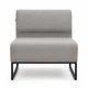 Модульний диван Lounge 77×77×83 см Dove Grey - зображення 2