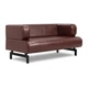 Диван Gianni 152×85×74 см екошкіра Coffee Brown - зображення 1