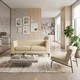 Диван Morgan 145×77×70 см екошкіра Sand Beige - зображення 2