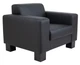 Диван Bruno 100×83×77 см екошкіра Midnight Black - зображення 1