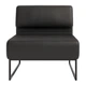 Модульний диван Lounge 77×77×83 см екошкіра Midnight Black - зображення 2