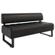 Диван Office зі спинкою 155×65×75 см екошкіра Midnight Black - зображення 2