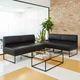 Модульний диван Lounge 77×77×83 см екошкіра Midnight Black - зображення 4