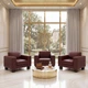 Диван Bruno 100×83×77 см екошкіра Bordeaux - зображення 6