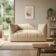 Диван Lotos 172×87×82 см екошкіра Cream Beige - зображення 7