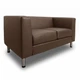 Диван Morgan 145×77×70 см екошкіра Coffee Brown - зображення 1