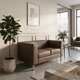 Диван Morgan 145×77×70 см екошкіра Coffee Brown - зображення 4