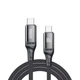 Кабель Brevia Type-C to Type-C 60W 1м, черный ZIP (56100BCCZ1) 56100BCCZ1 - изображение 1
