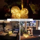 LED декоративные стеклянные пули Zodight с подсветкой, набор 3 шт, теплый свет - изображение 4