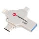 Флешка Forcell F-Data Metal Quad 32GB USB 3.2 Gen 1 Silver (5903396391835) - зображення 3