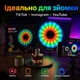 Кільцева LED лампа MJ 261 для блогерів та макіяжу з RGB підсвіткою діаметром 26 см з USB живленням для відеозйомки контенту в TikTok Reels та професійної зйомки предметів студійне світло для візажистів та контент мейкерів з регулюванням яскравості - зображення 2