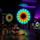 Кільцева LED лампа MJ 261 для блогерів та макіяжу з RGB підсвіткою діаметром 26 см з USB живленням для відеозйомки контенту в TikTok Reels та професійної зйомки предметів студійне світло для візажистів та контент мейкерів з регулюванням яскравості - зображення 4