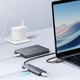 USB-хаб Baseus UltraJoy Series 4xUSB-A 3.0 1xUSB-C 5V 50cm Grey (6932172653217) - зображення 8