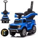 Машинка-каталка Milly Mally з батьківською ручкою 3 в 1 Ford F-150 Синя (5907090701167) - зображення 1