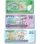 Набір 3 банкноти 5, 10, 20 доларів Фіджі 2013 - 2022 рік UNC - зображення 2