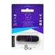 Флеш-пам'ять USB 2.0 T&G Jet 8GB пластикова з захисним ковпачком чорна - зображення 2