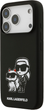 Etui Karl Lagerfeld Liquid Silicone K&CH Sketch MagSafe do Apple iPhone 17 Pro Black (3666339497798) - obraz 2