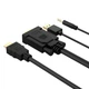 Kabel Orico XD‑VATH VGA i miniJack 3.5 mm na HDMI Full HD 60 Hz z zasilaniem USB 5 m Black (6936761873635) - obraz 4