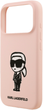Etui Karl Lagerfeld Silicone Karl Sketch & Logo MagSafe do Apple iPhone 17 Pro Pink (3666339498436) - obraz 6