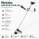 Триммер садовый Metabo FSB 36 18 LTX BL 40 аккумуляторный 2 x 18В (601611850) - изображение 1