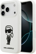 Etui Karl Lagerfeld Silicone Karl Sketch & Logo MagSafe do Apple iPhone 17 Pro White (3666339498597) - obraz 1