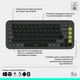 Комплект Logitech POP Icon Combo Bluetooth UA Graphite (920-013156) - зображення 3