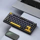 Клавіатура Aula F75 Gasket Greywood V3 switch Hot-Swap PBT Wireless/Bluetooth/USB Black (6948391208626) - зображення 6