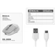 Мышка REAL-EL RM-480W Wireless/Bluetooth White (EL123200050) - изображение 7