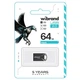 USB флеш накопичувач Wibrand 64GB Hawk Black USB 2.0 (WI2.0/HA64M1B) - зображення 2