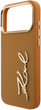 Etui plecki Karl Lagerfeld Silicone Metal Script Logo do Apple iPhone 17 Pro Max Brown (3666339496609) - obraz 6